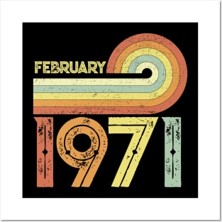 Vintage February 1971 Birthday Posters and Art